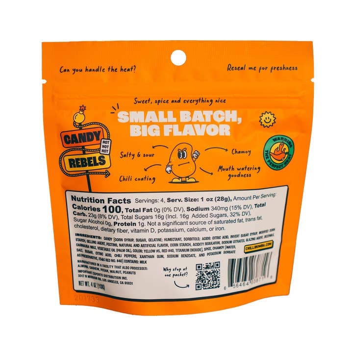 Chilli Bomba - Wholesale Gummy - Chilli Bomba Spicy Mango Chili Chamoy Candy 4oz /12ct5