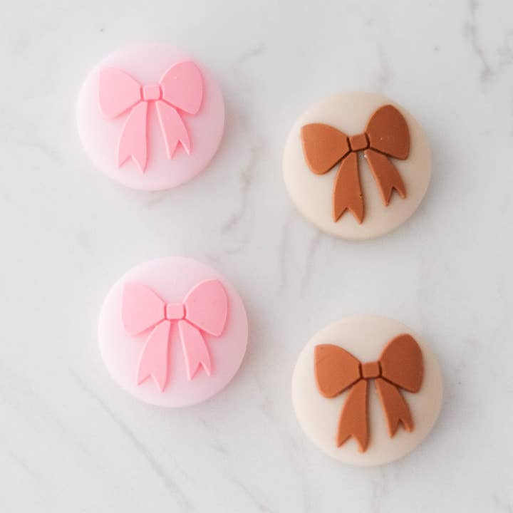 Strawberry Cocoa Bows Nintendo Switch Thumb Grips for wholesale by StickieTech