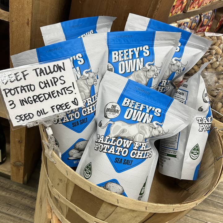 Beefy's Own - Vente Chips - Chips de pommes de terre au suif et sel de mer