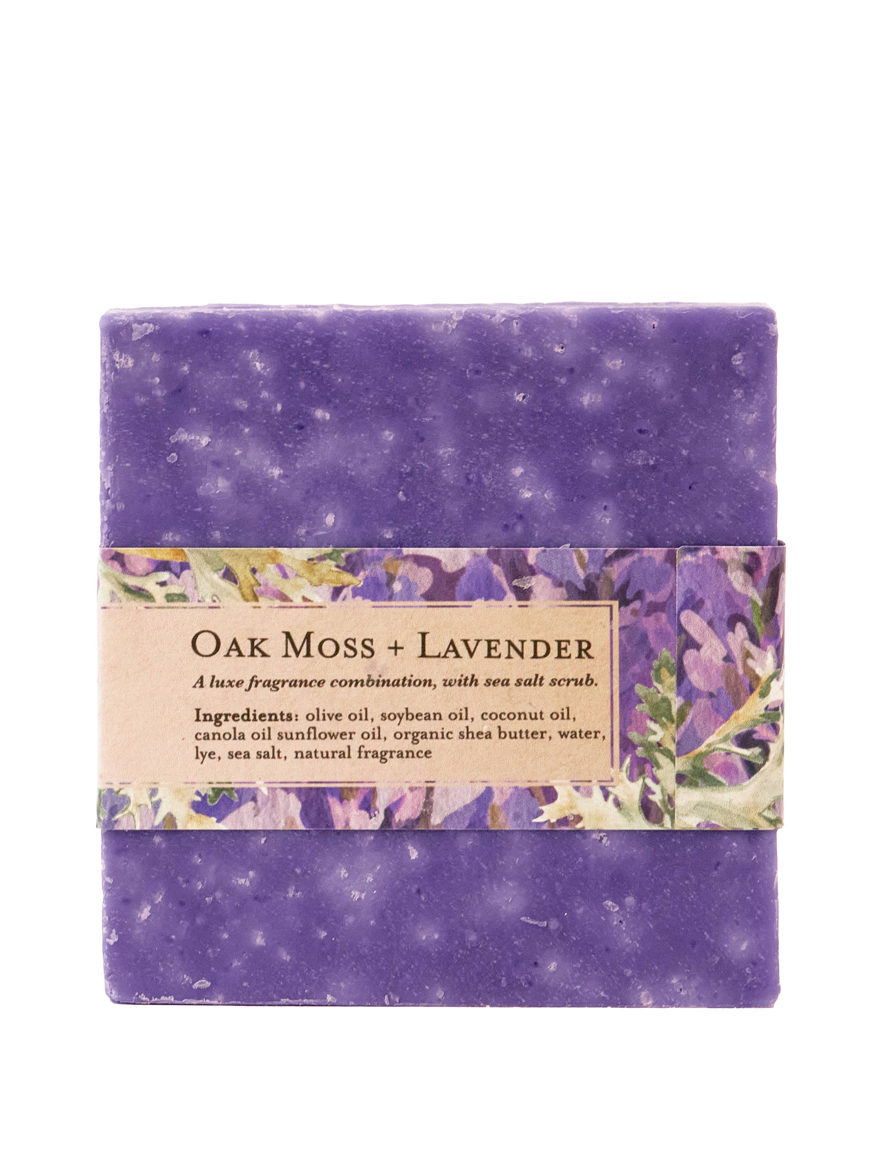 Ash & Rose - Wholesale Bar Soap - Lavender Oak Moss Soap Scrub Bar5