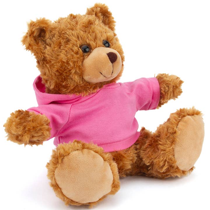 Plushland - Wholesale Stuffed/Plush Toy - Kids & Baby - 11" Personalized Teddy Bear in Hoodie | Custom Sitting Bear2