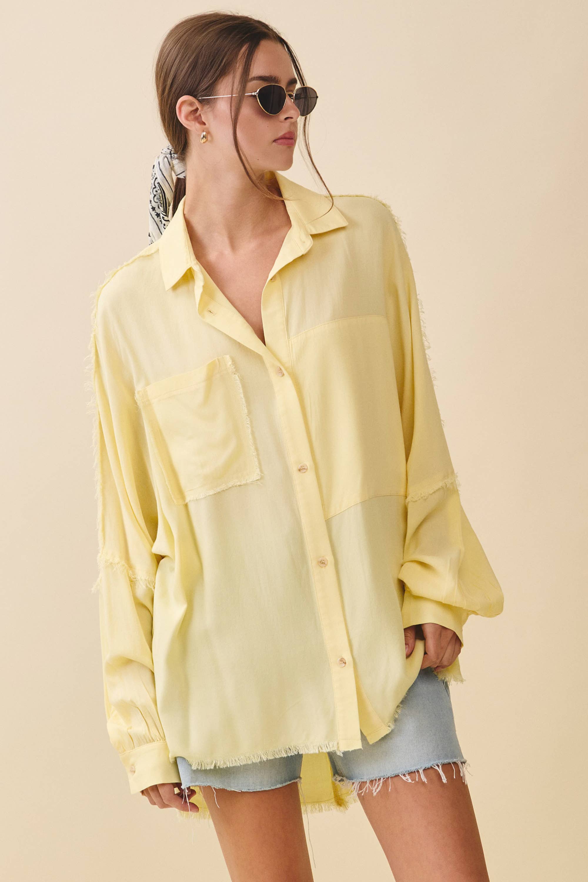 AEMI + CO - Wholesale Button Down Shirt - Women's - 879AK Delilah Shirt24