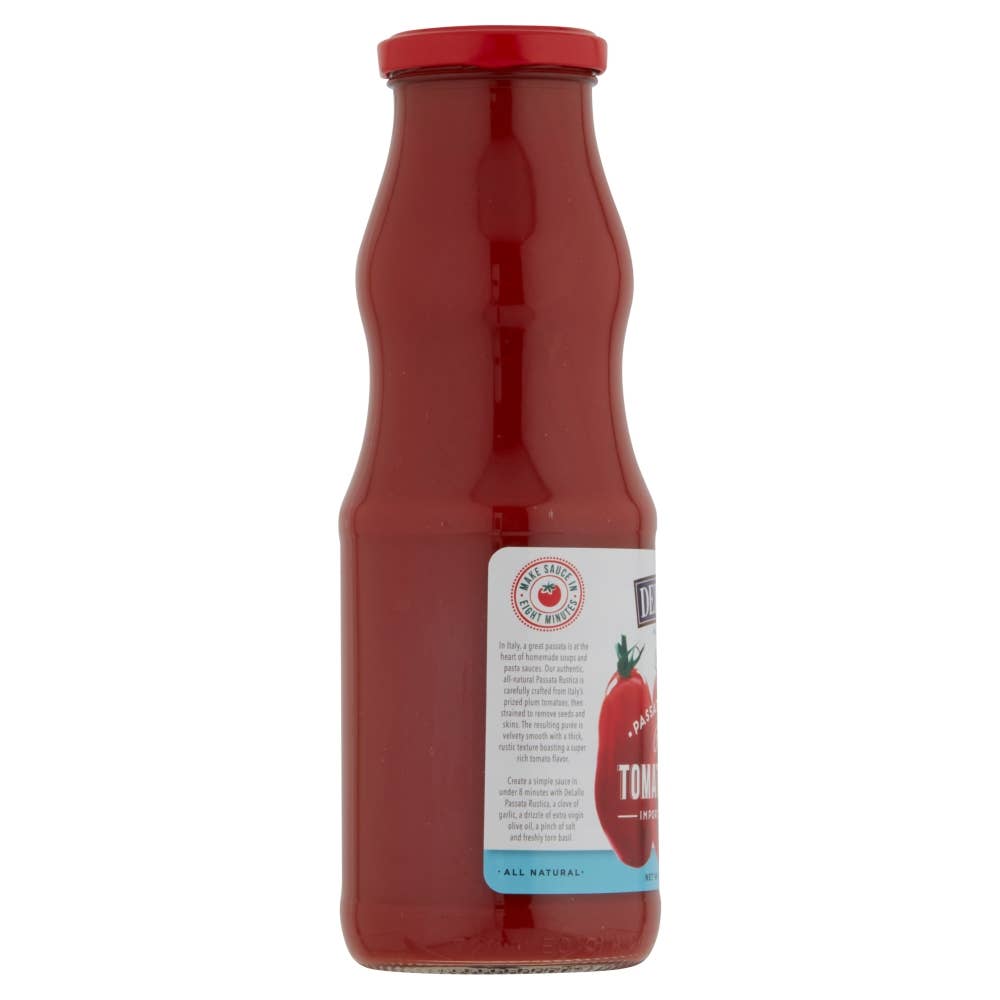 Delallo - Vente Sauces pour pâtes - Purée de tomates Passata (24 oz)3