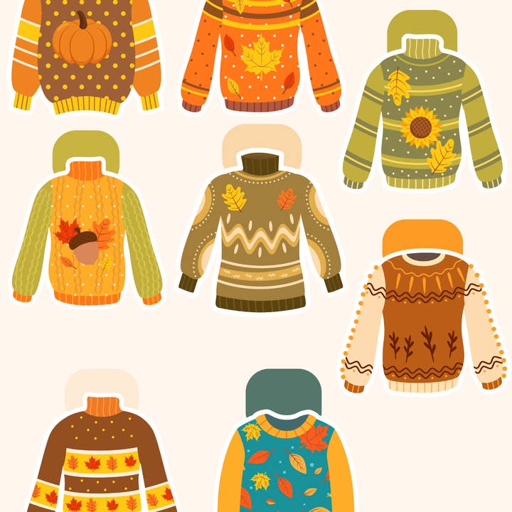 Magnetische bladwijzer | Fall Ugly Sweaters voor wholesale door Nug&Carol Design
