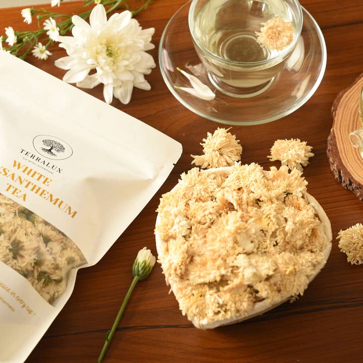 Terralux LLC – wholesale Loose tea – White Chrysanthemum Herbal Tea4