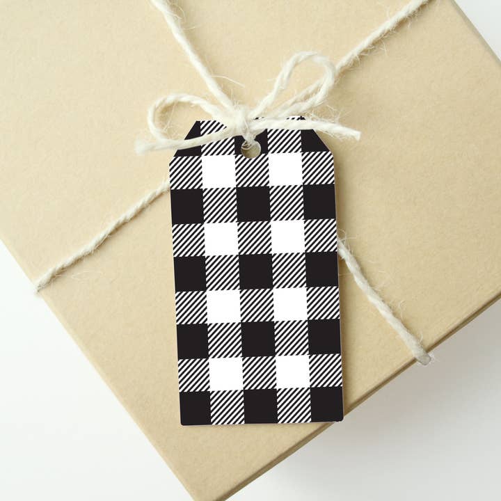 BUFFALO PLAID Gift Tags, Set of 10 for wholesale by MELLOWWORKS