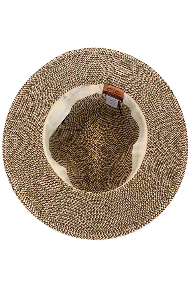Hana - Wholesale Straw Hat - Women's - C.C Suede Band Trim Panama Sun Hat11