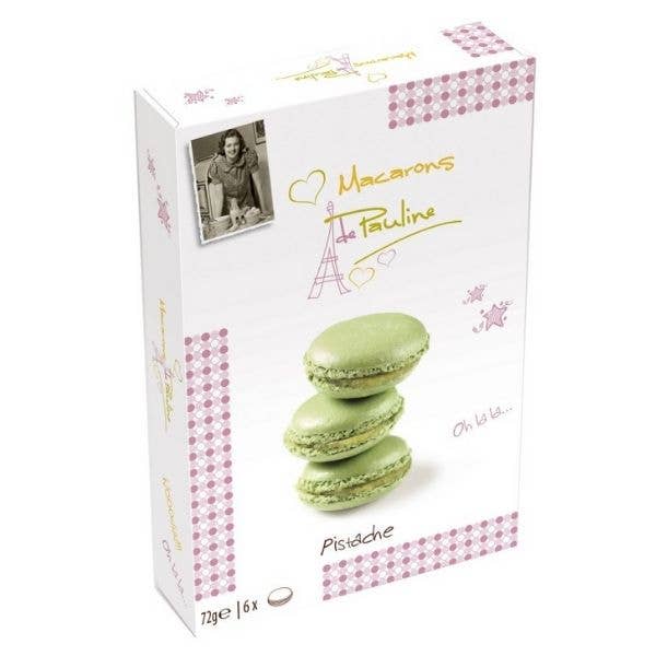 Gourmandise - Wholesale Cookie - Macarons de Pauline Pistachio flavour 6 units0