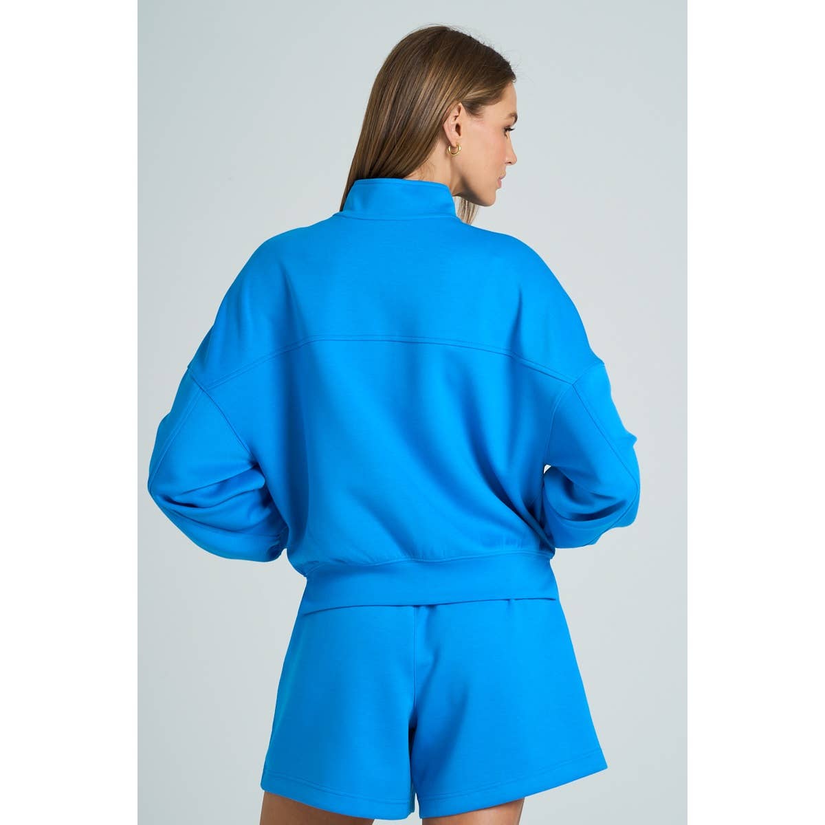 The GREii - Wholesale Sweatshirt - Women's - Mock Neck Half Zip Up Sweatshirt33