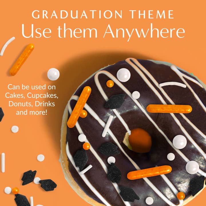 Sprinklemania - Wholesale Sprinkles - Sprinklemania Sprinkles : Graduation, 3.5oz Cube3