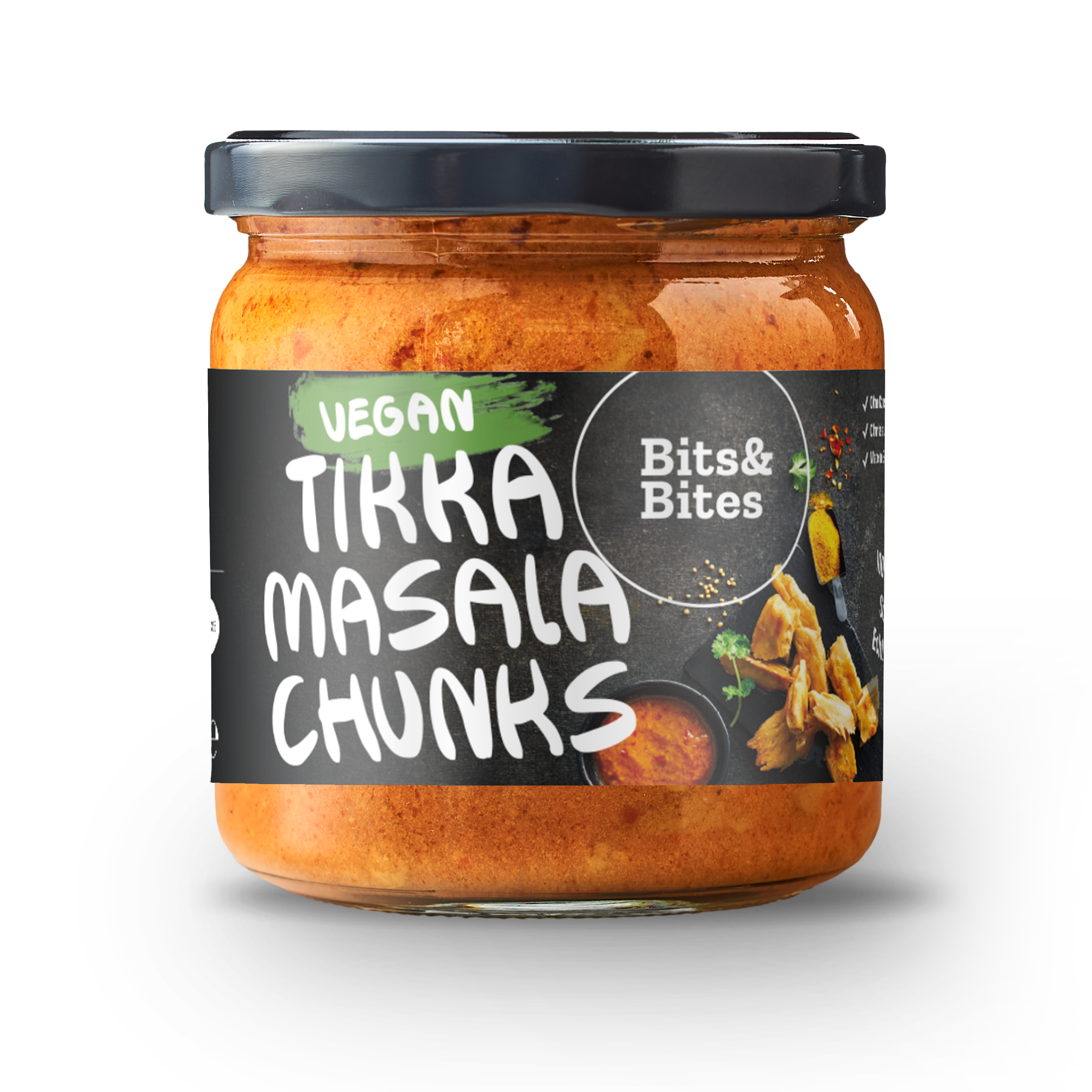 Bits & Bites GmbH & Co. KG - Wholesale Shelf Stable Prepared Meal - Vegan Tikka Masala Chunks (380g)2