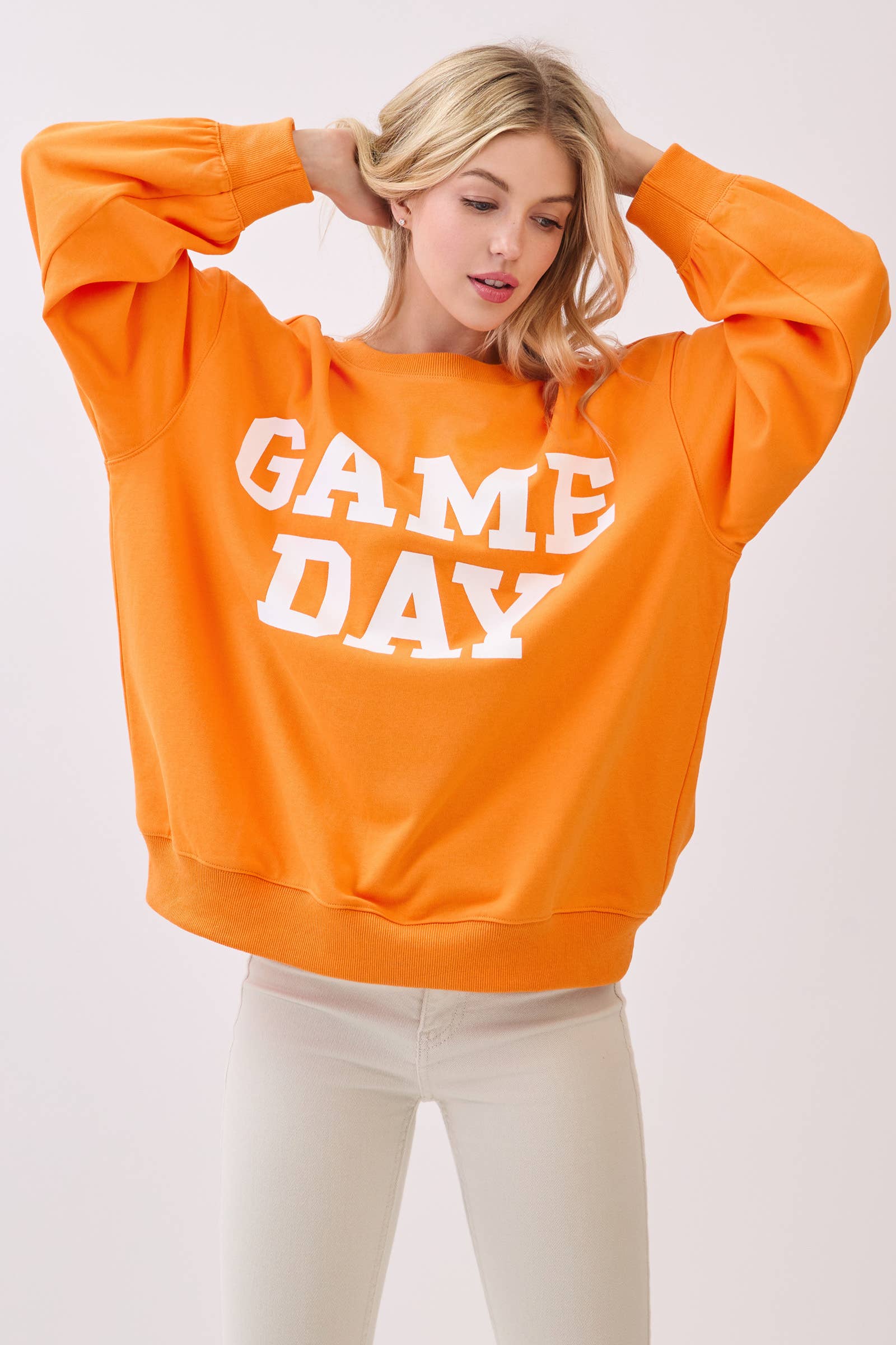 Sewn and Seen - Wholesale Graphic Sweatshirt - Women's - Bold Varsity Game Day Sweatshirt17