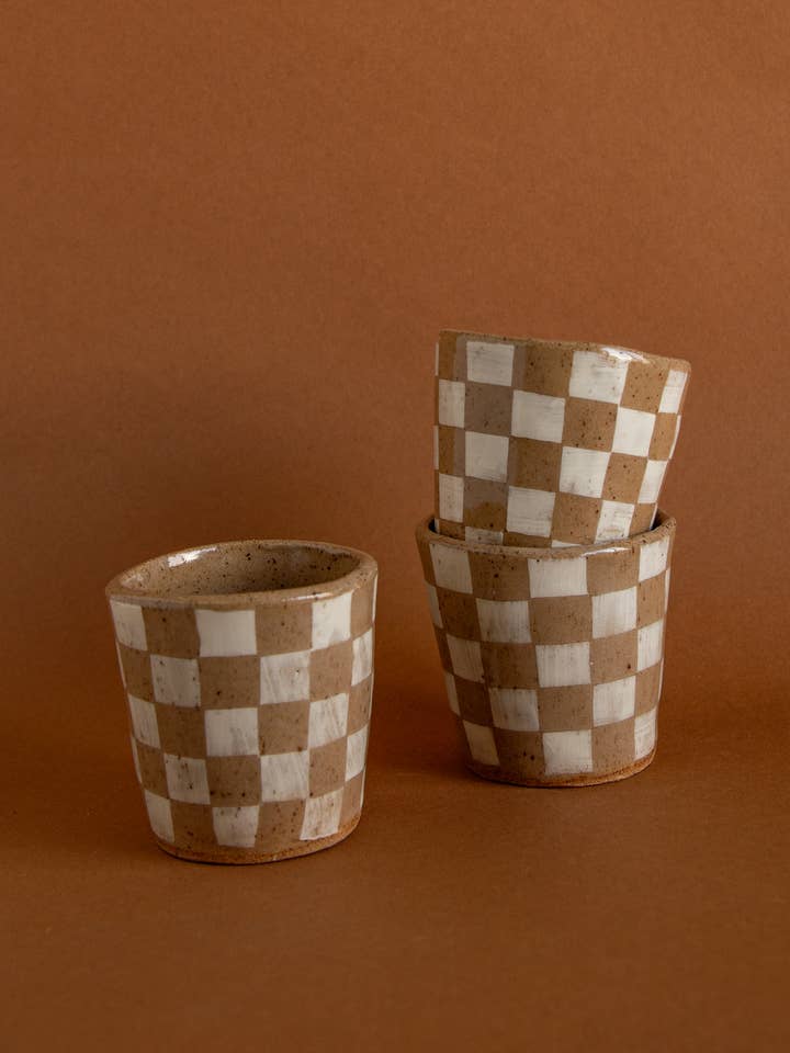 Check 10Oz Tumbler for wholesale by Anne Gates Studio