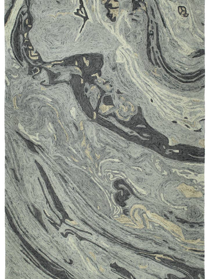 Runner Runner van 2'6" x 8' uit de Marble Collection Graphite voor wholesale door contempo fashion