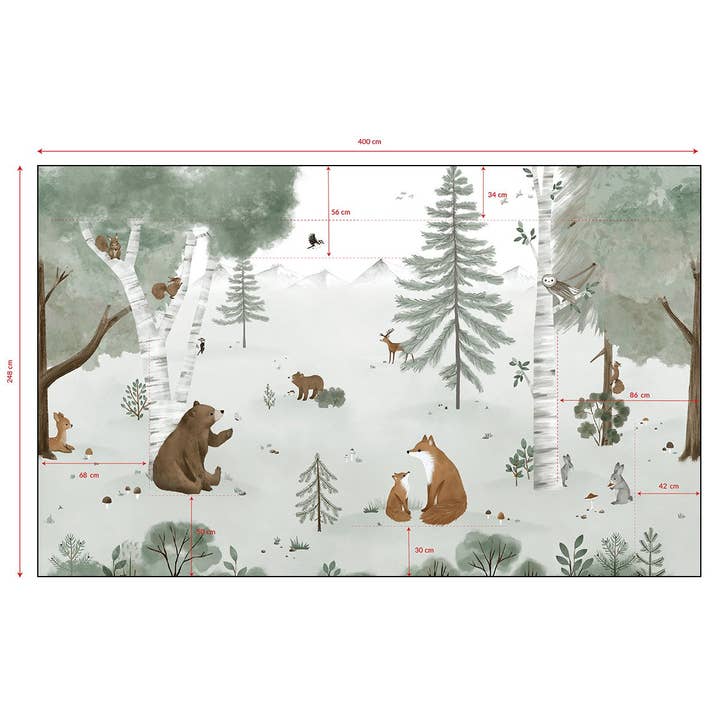 LILIPINSO - Wholesale Wallpaper - KHARU - Papier peint panoramique - Forêt et animaux5