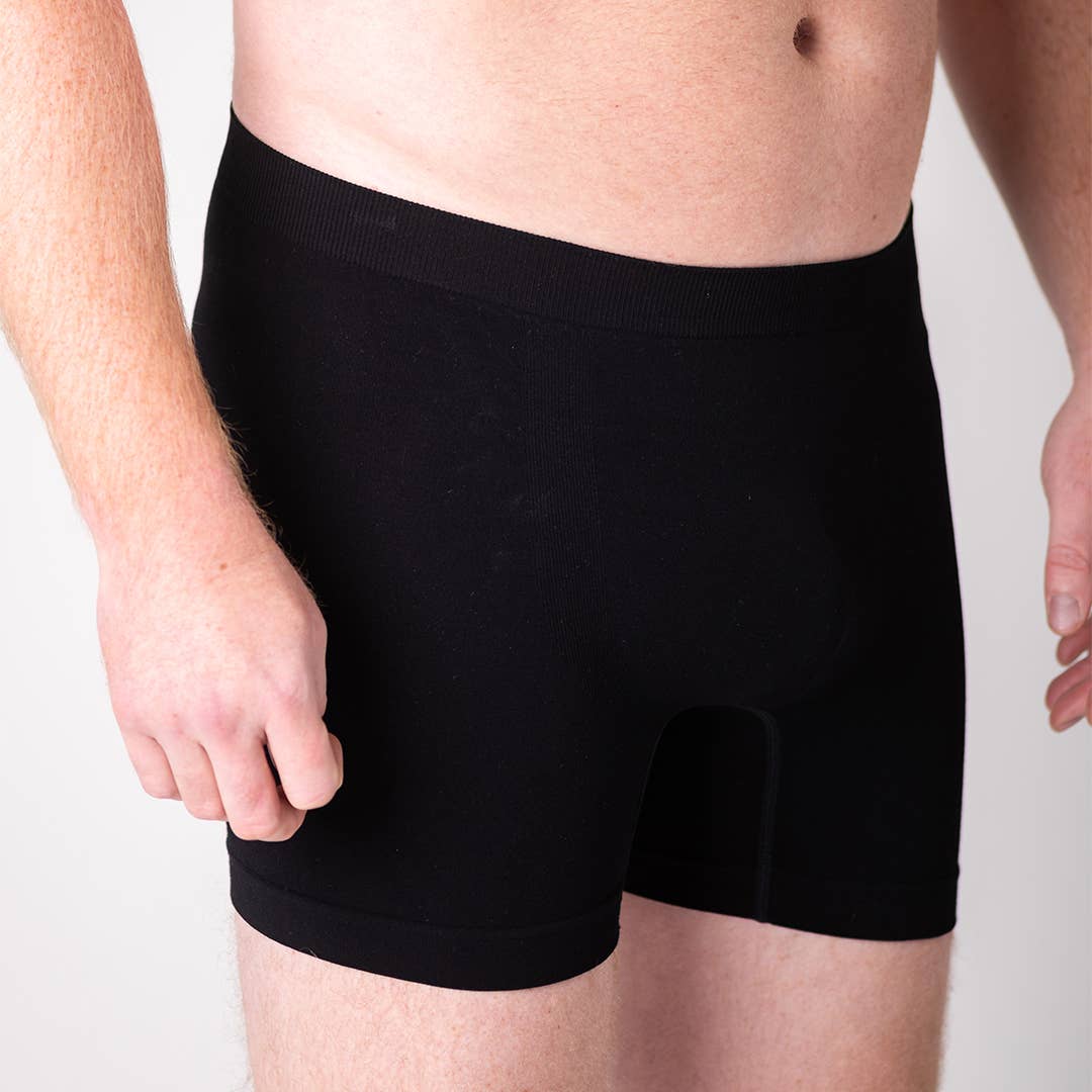 Men's Bamboo Boxer Brief - Black for wholesale on Faire2