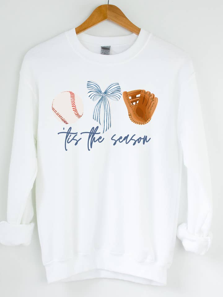 Tis The Season (baseball) Sweatshirt for wholesale by Mudbugs BTQ