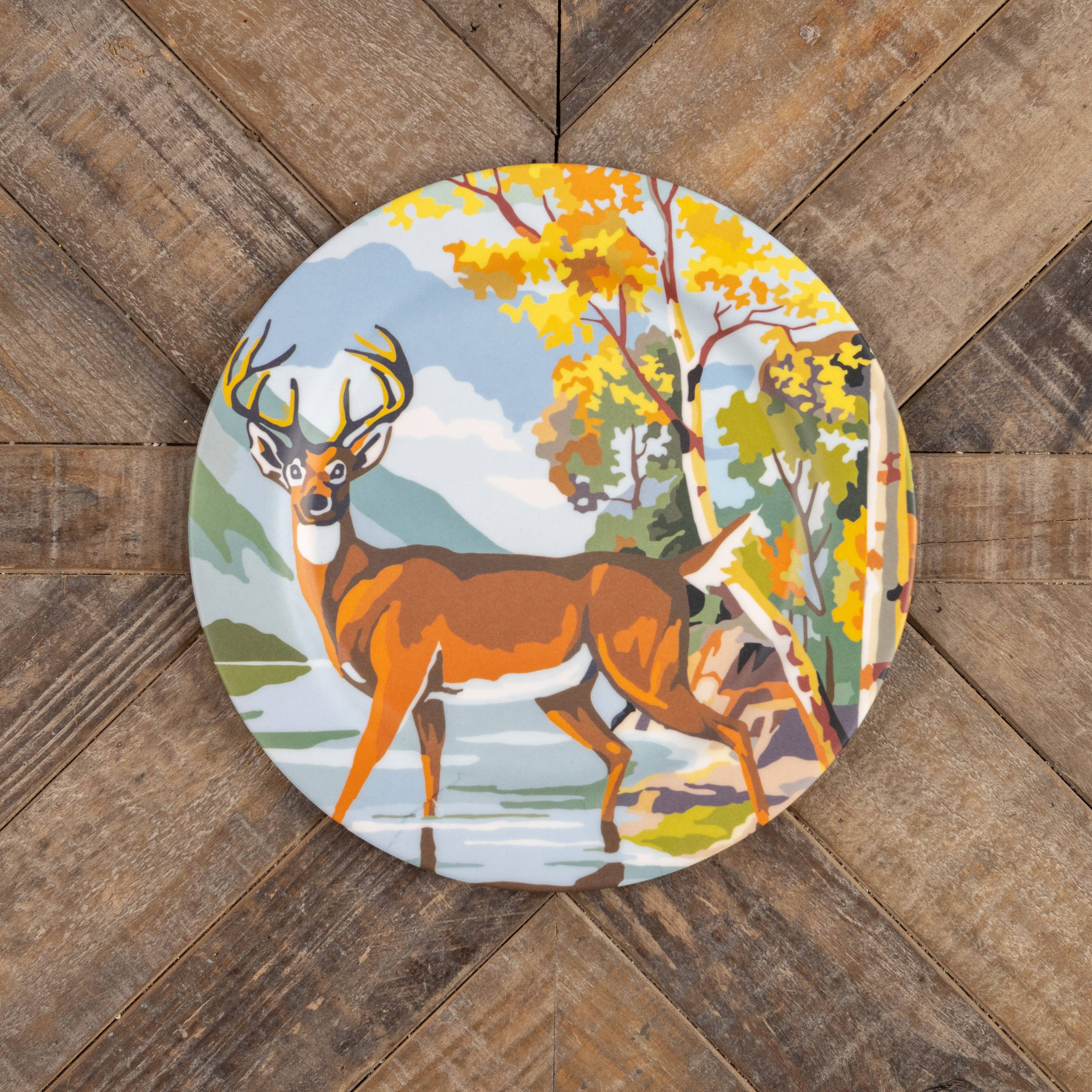 Ragon House – Engroshandel Pyntetallerken/skål – HJORT VED VANDET MAL EFTER TAL PLADER1