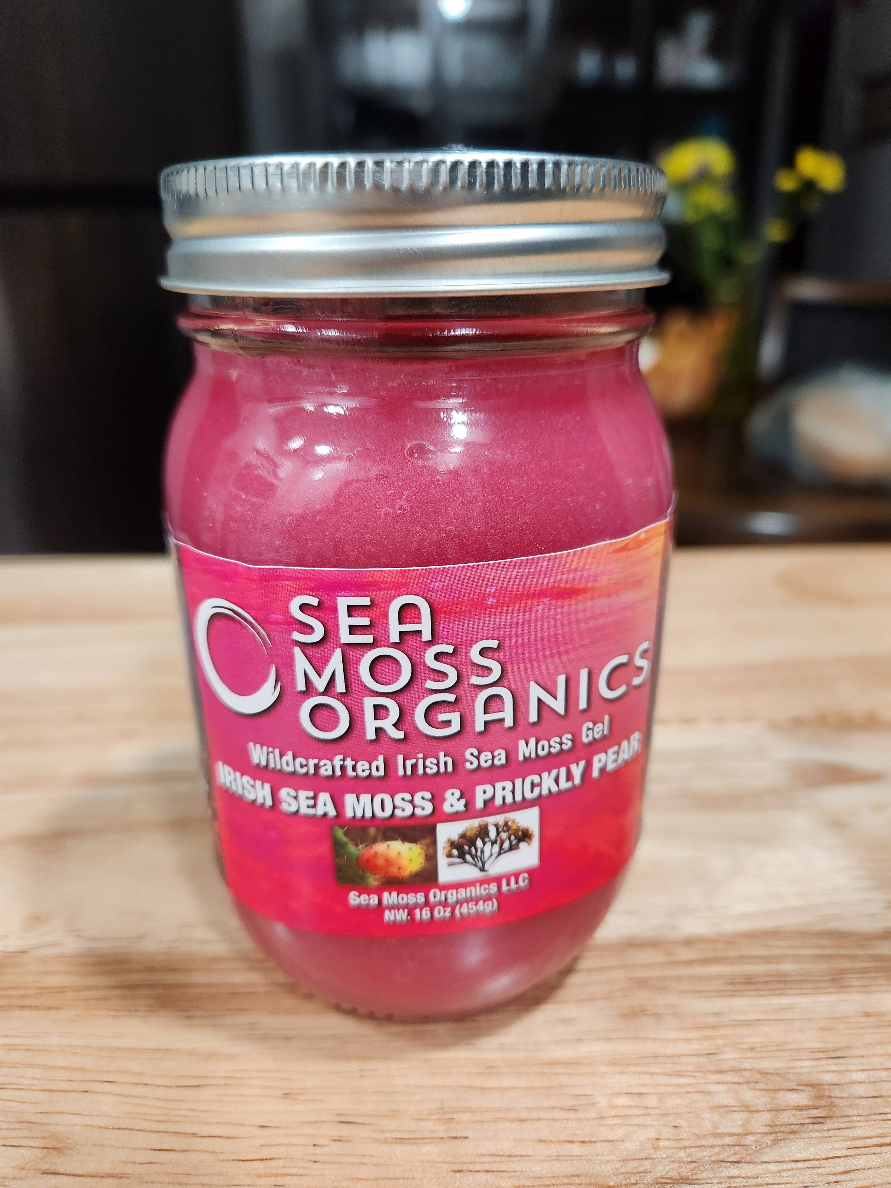 Sea Moss Organics LLC - Vente Supplément oral/vitamine - Gel de mousse de mer sauvage aux fruits de figue de Barbarie 454 g1