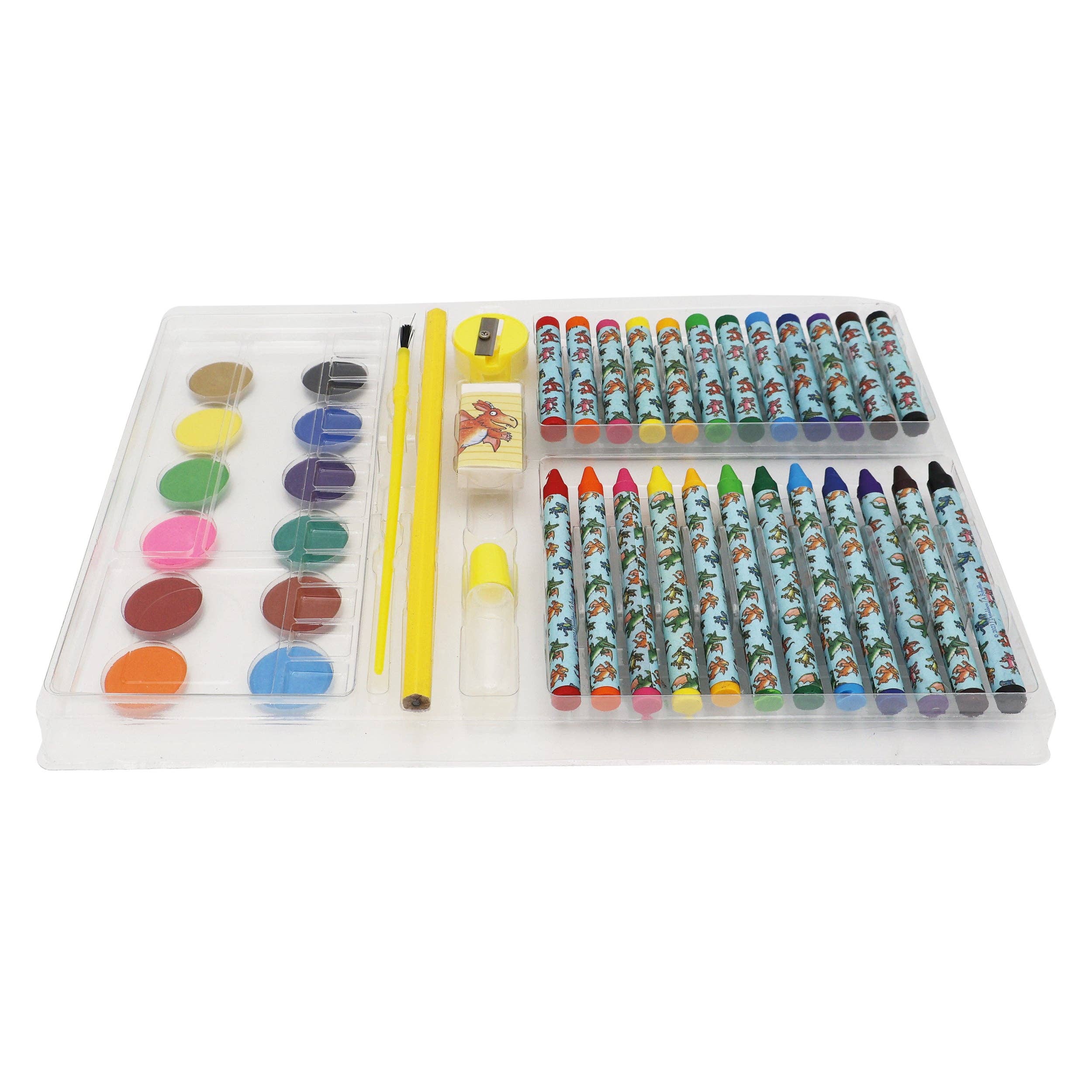 Robert Frederick Ltd – wholesale Art set – Child & baby – Zog Children's 42 Piece Art Set - For Ages 3 to 8 Years - Includes Paints and Crayons2