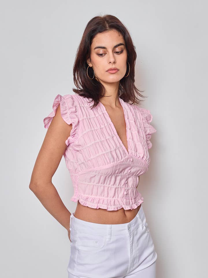 Top met uitlopende mouwen voor wholesale door KY CREATION PARIS