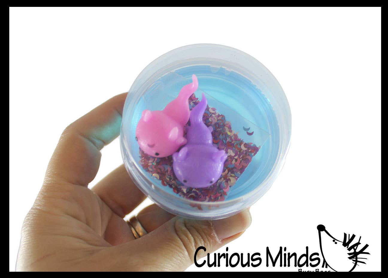 Curious Minds Toys - Wholesale Putty/Slime - Kids - 1 Axolotl and Putty - Putty with 2 Axolotl Figures - Squishy1