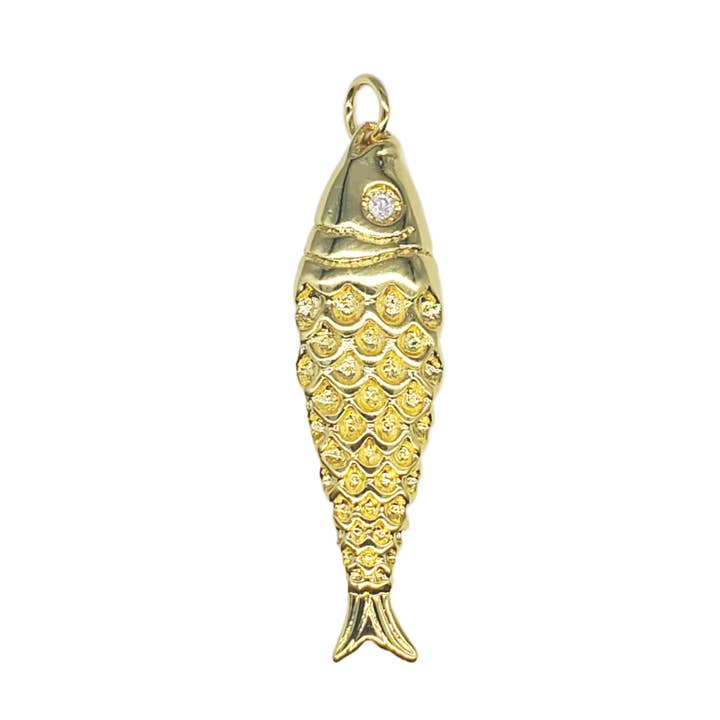 Fish Charm For Charm Necklace for wholesale by Savvy Bling