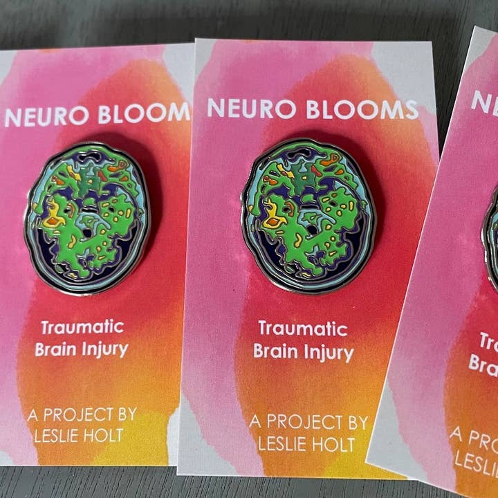 Neuro Blooms - Wholesale Lapel Pin/Button - Traumatic Brain Injury Enamel Pins