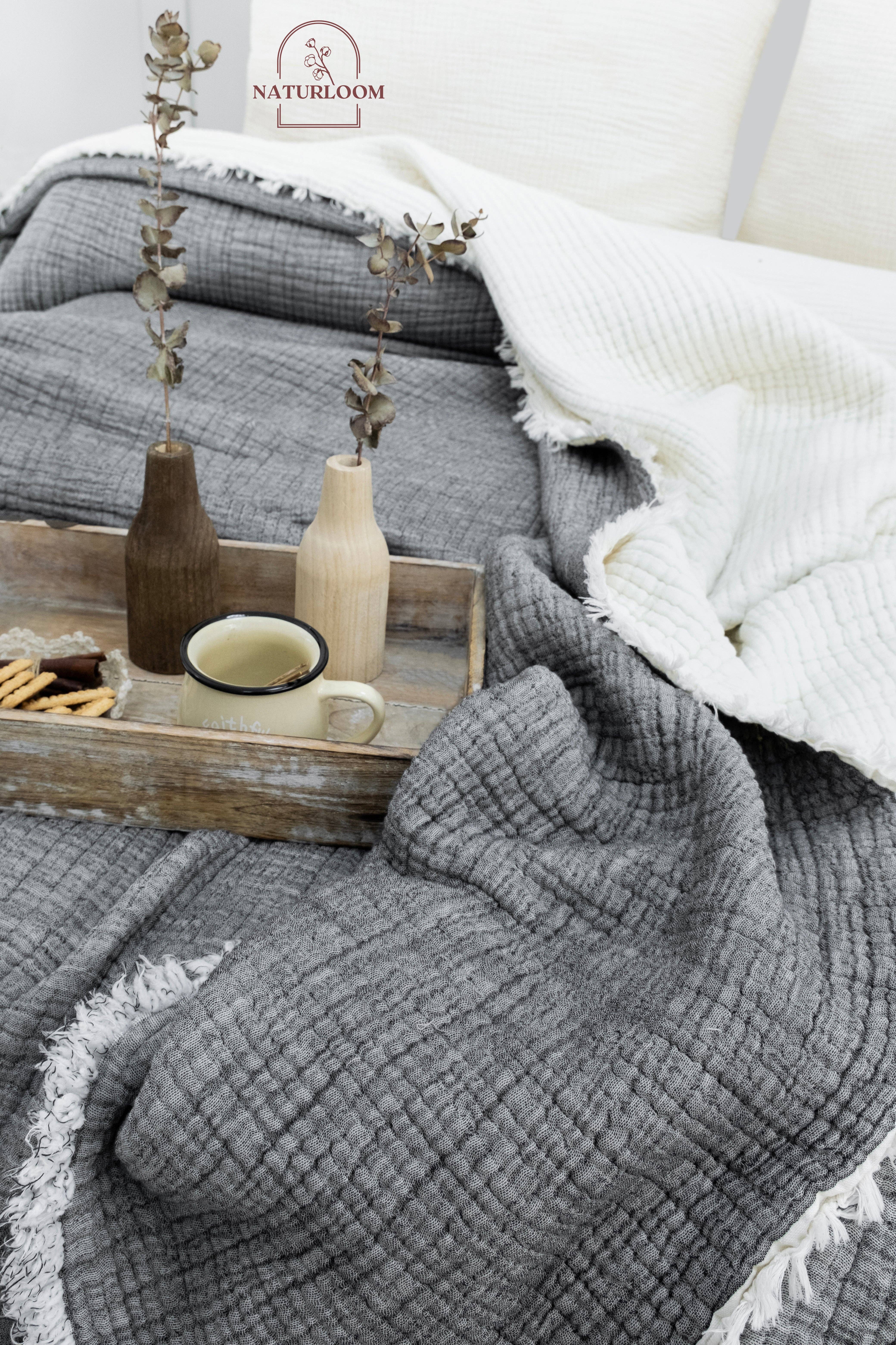 Naturloom - Wholesale Quilt - 6 Layer Organic GOTS Certified Muslin Quilt - Natural Comfort, Breathable & Cozy Year Round14