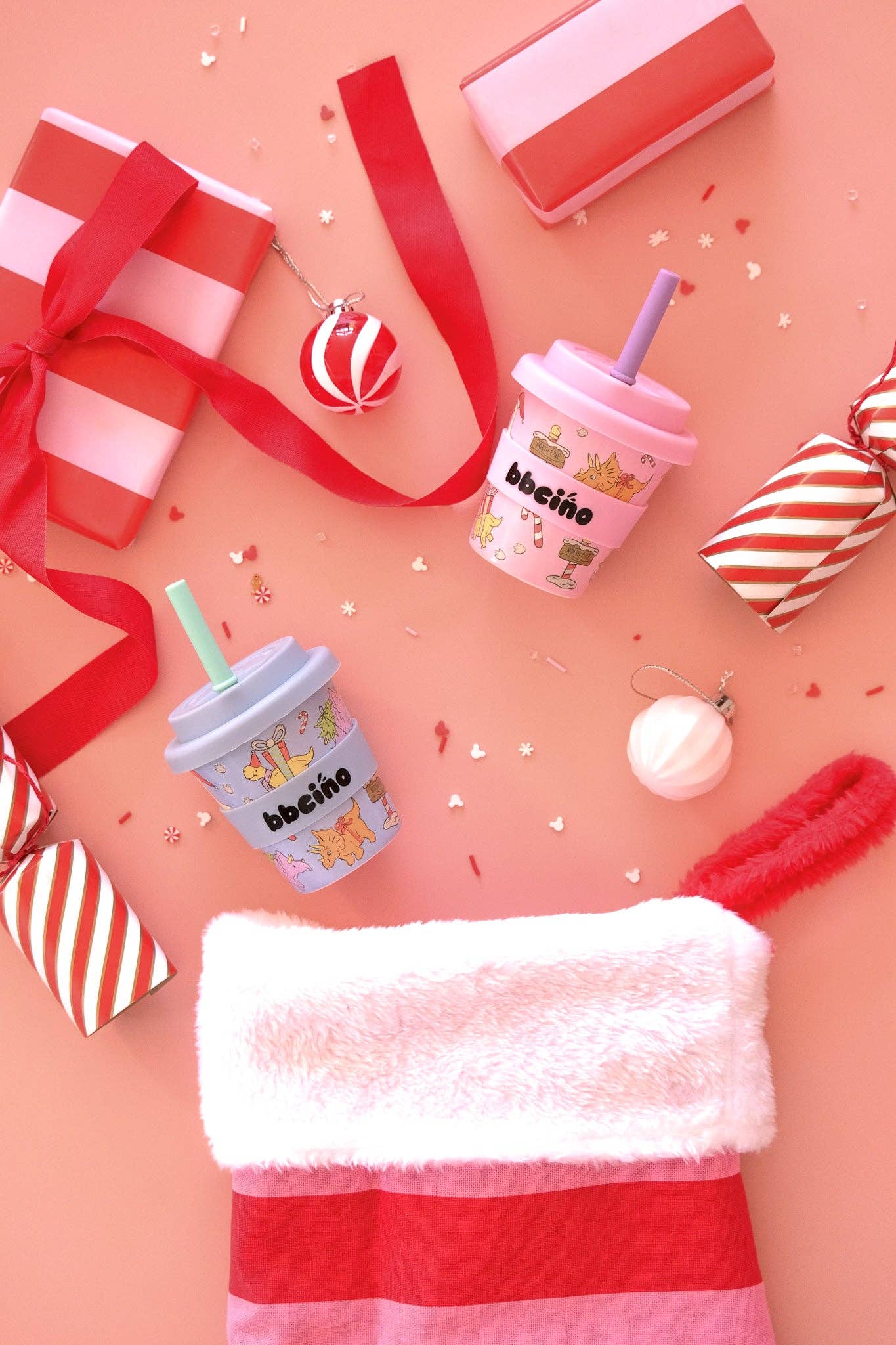 BBcino - Vendita all'ingrosso Bicchiere/tazza - Bambini e neonati - Santa’s Little Sipper in Blue - 120ml (CANNNUCCIA INCLUSA)5