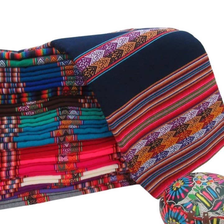 Sanyork Fair Trade - Venta al por mayor Tapices/telas - Tela Mestana para Altar de Chamán Peruano de 102 cm, Ceremonial Aguayo Tribal1