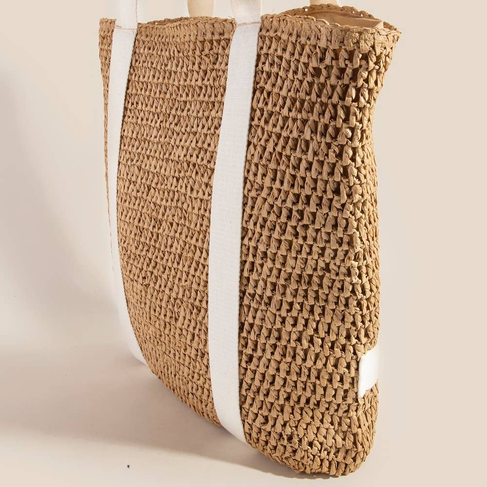 Anarchy Street - Wholesale Tote Bag - Women's - Straw Braided Hat Carrier Tote Bag3