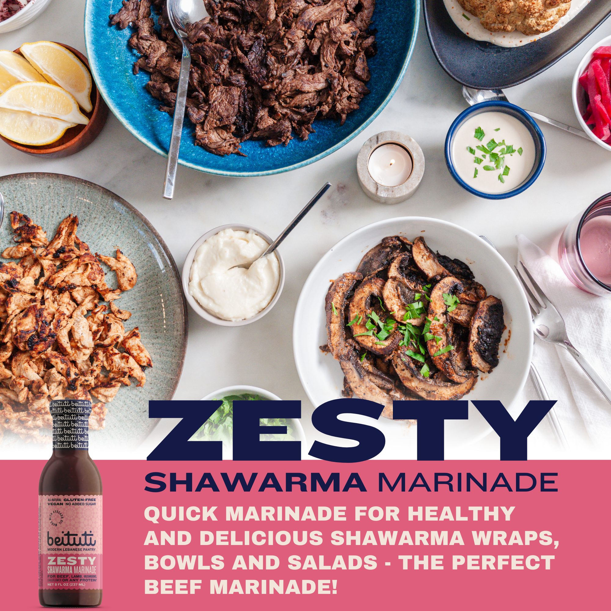 beituti - Wholesale Marinade - Zesty Shawarma Marinade, made with Avocado Oil1