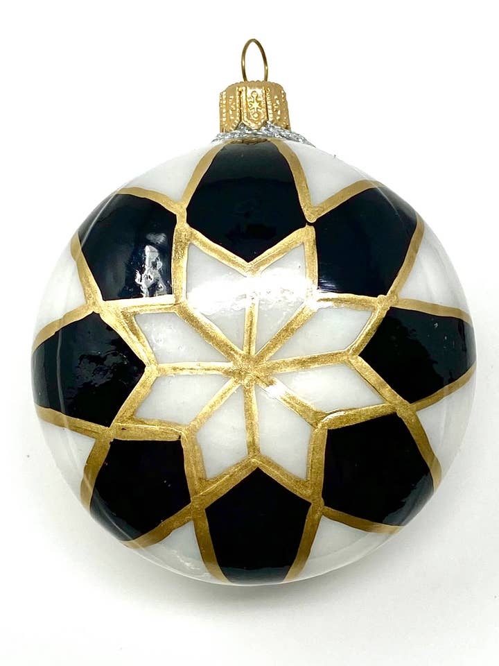 Retro Yo-Yo (diamant) polsk glas julepynt for engroshandel hos Kenzies of London