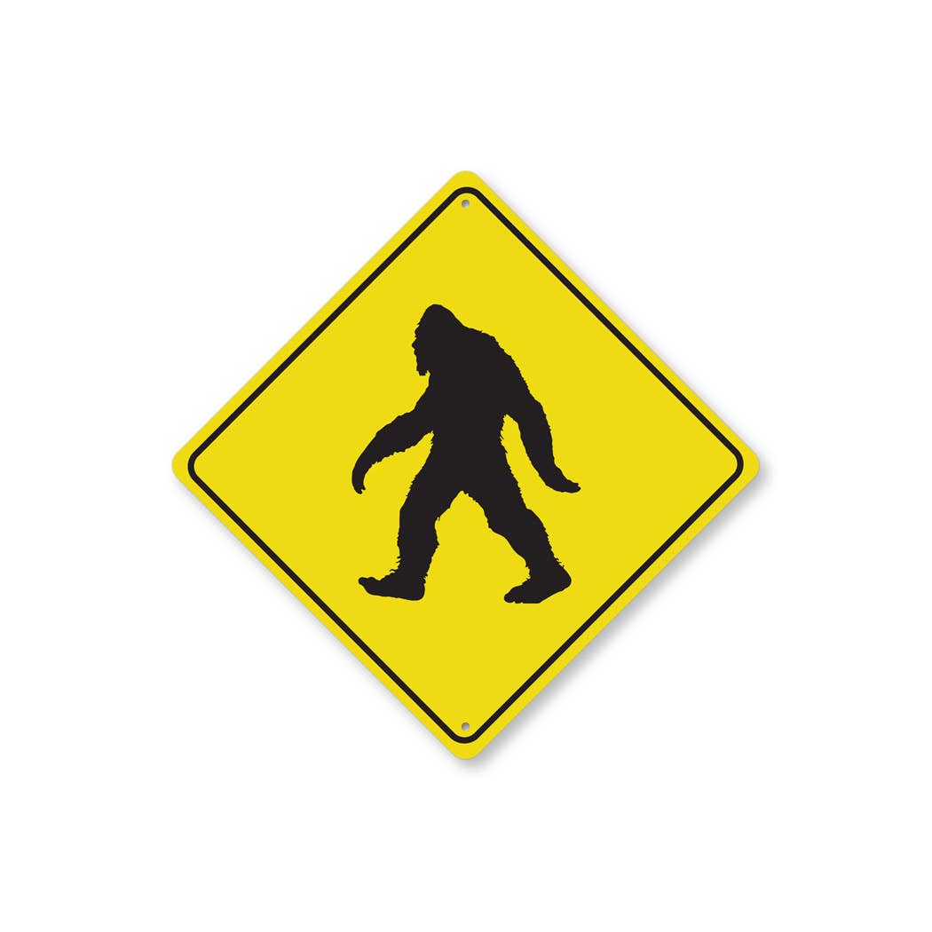 Lizton Sign Shop, Inc - Wholesale Sign - Bigfoot Crossing Diamond Sign0