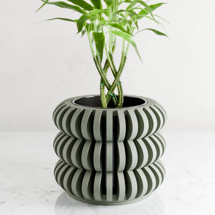 Triple Bubble Orchid Planter for wholesale by Modernized Pottery