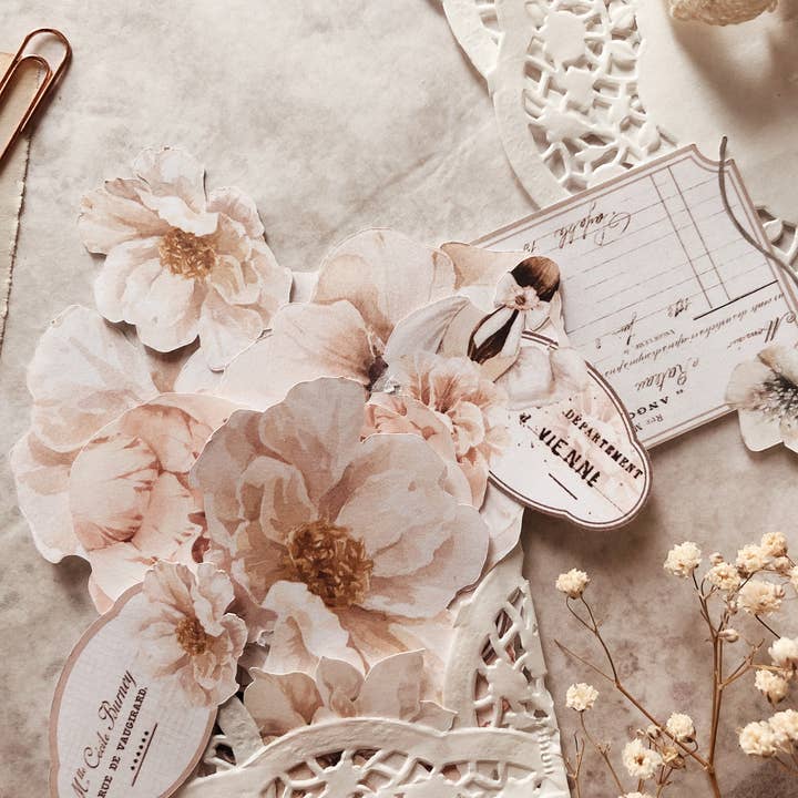 Chapteries - Wholesale Sticker - Set of 50 individual stickers - Floral mood14