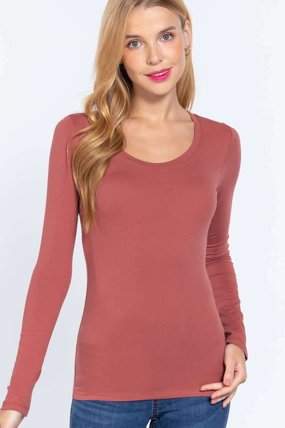 Vanilla Monkey - Wholesale Knit Top - Women's - Long Sleeve Scoop Neck Basic Top33