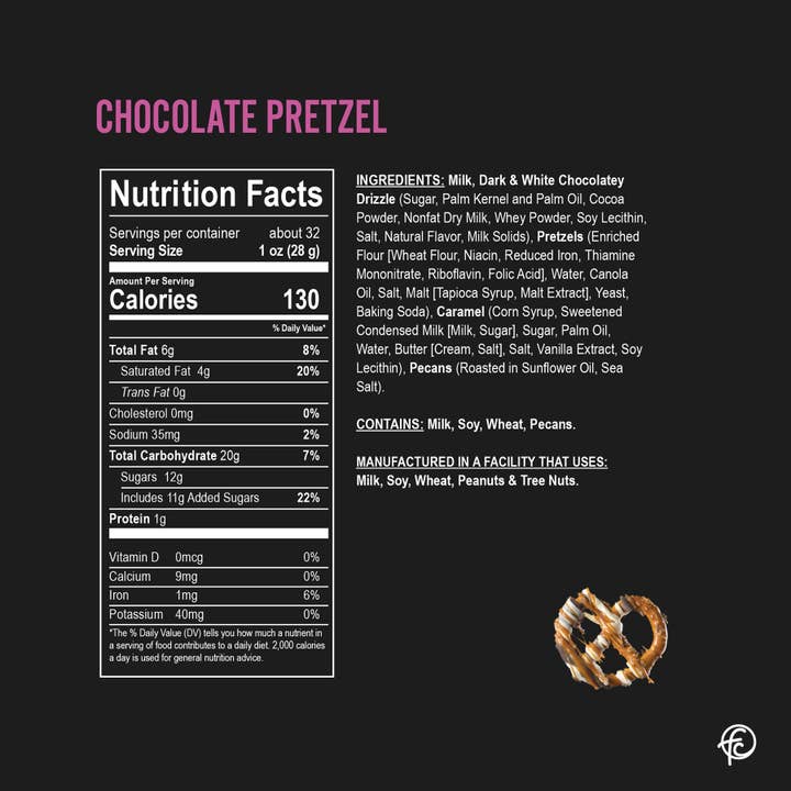 Funky Chunky - Wholesale Pretzels - Chocolate Pretzel | Chocolate Pretzels | 5-ounce Bags