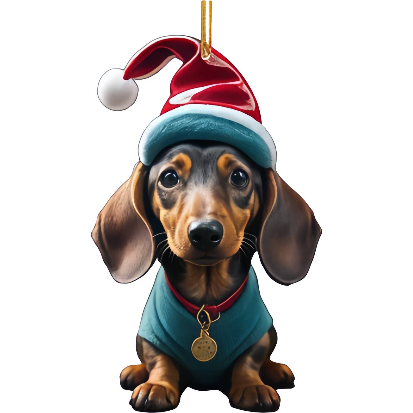 Tourtiwi - Wholesale Ornament Set - Cute Dachshund Christmas Tree Acrylic Hanging Decorations5