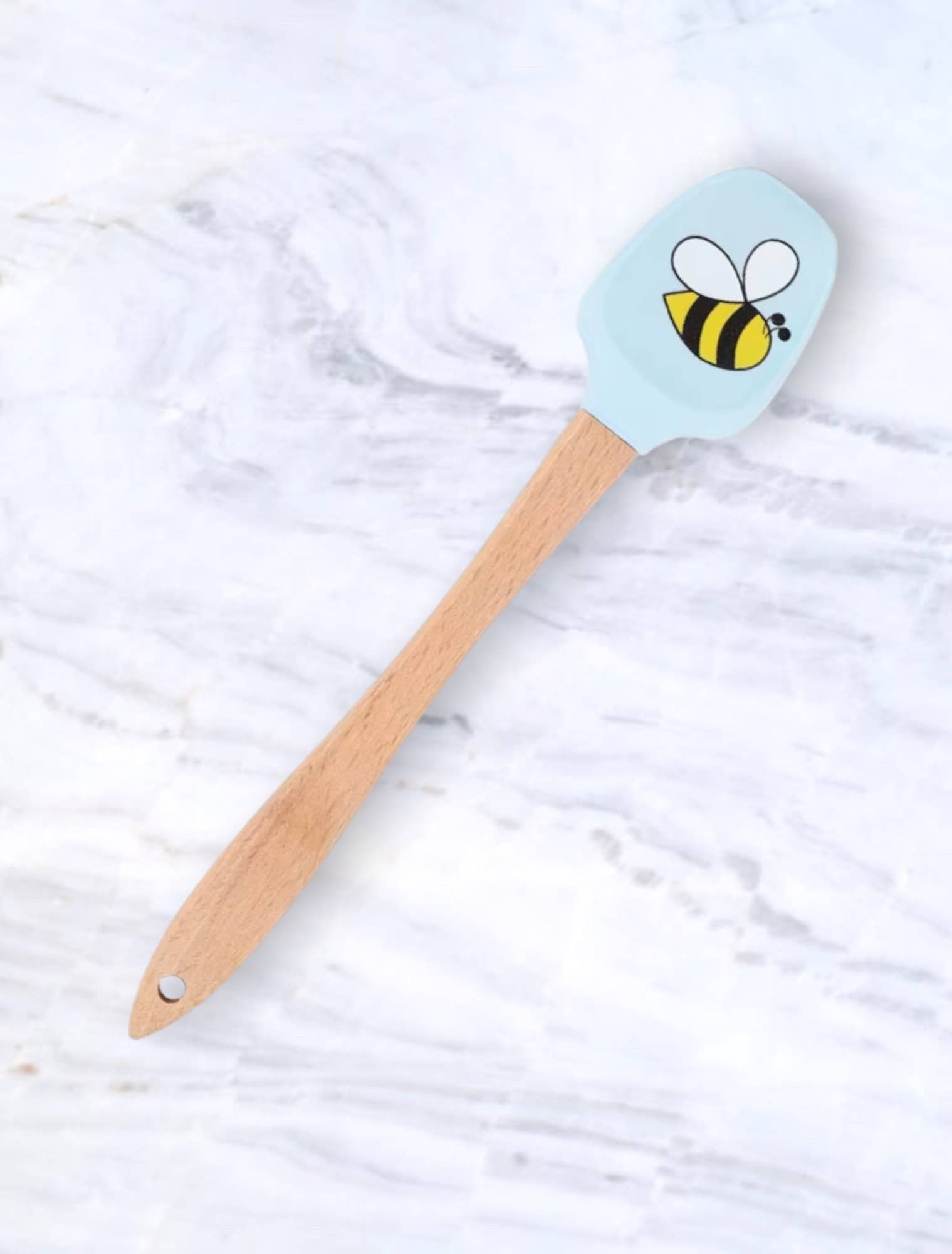 Green Bee Tea Towels - Wholesale Spatula/Turner - Bee Mini Spatula | Spring Silicone Spatula | Kitchen Utensil1