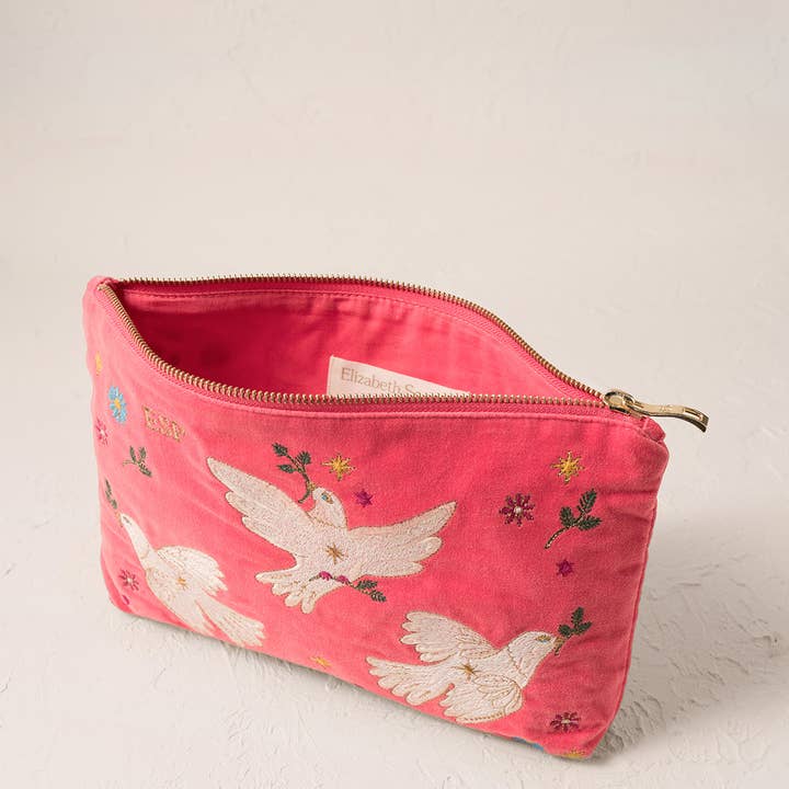 Elizabeth Scarlett Ltd – wholesale Pouch – Women’s – Doves of Peace Everyday Pouch2