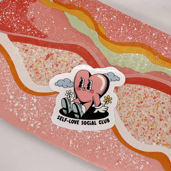 Zelfliefde Social Club-sticker voor wholesale door amarieacreates