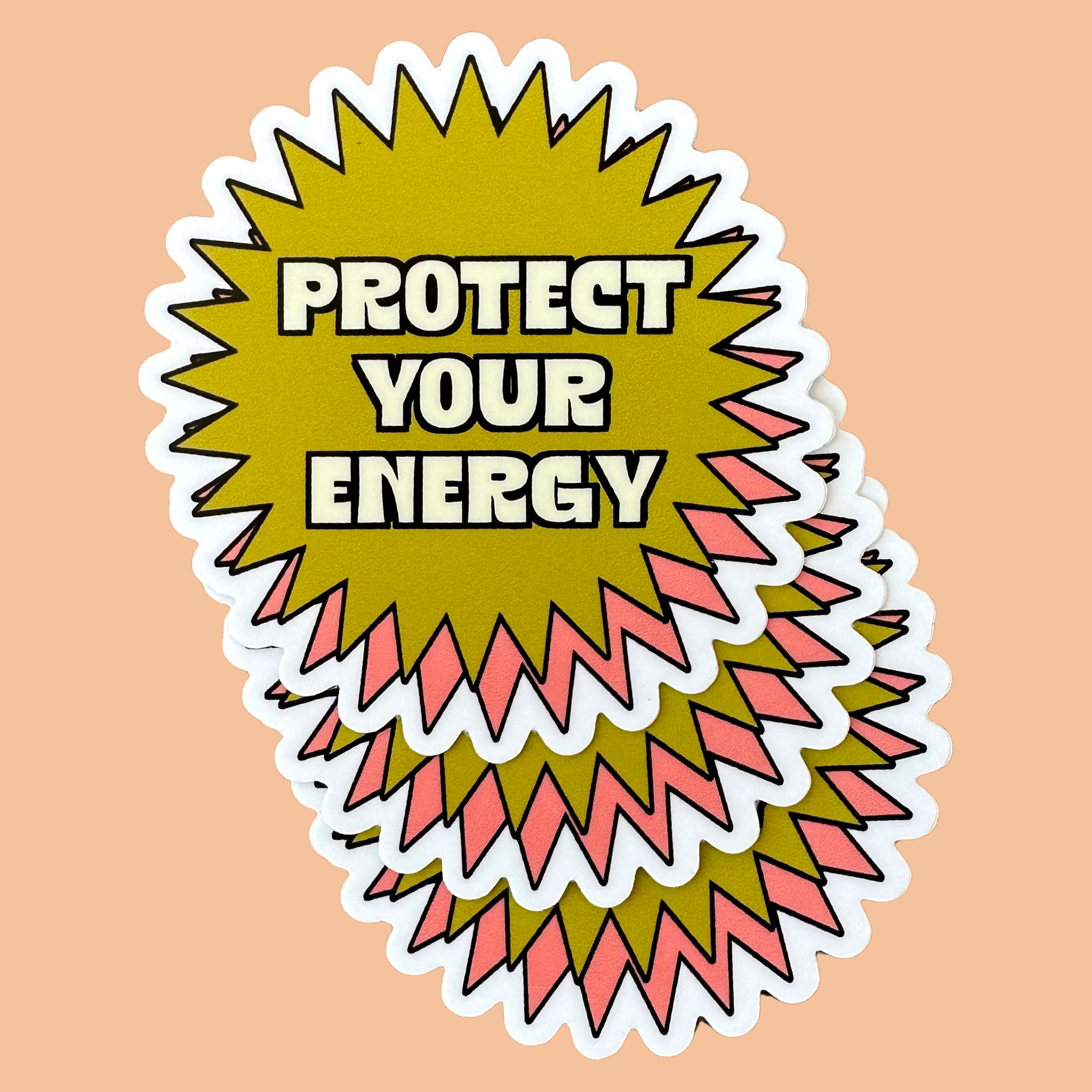 Charley Taylor Art - Wholesale Sticker - Bescherm uw Energy Y2K-sticker10