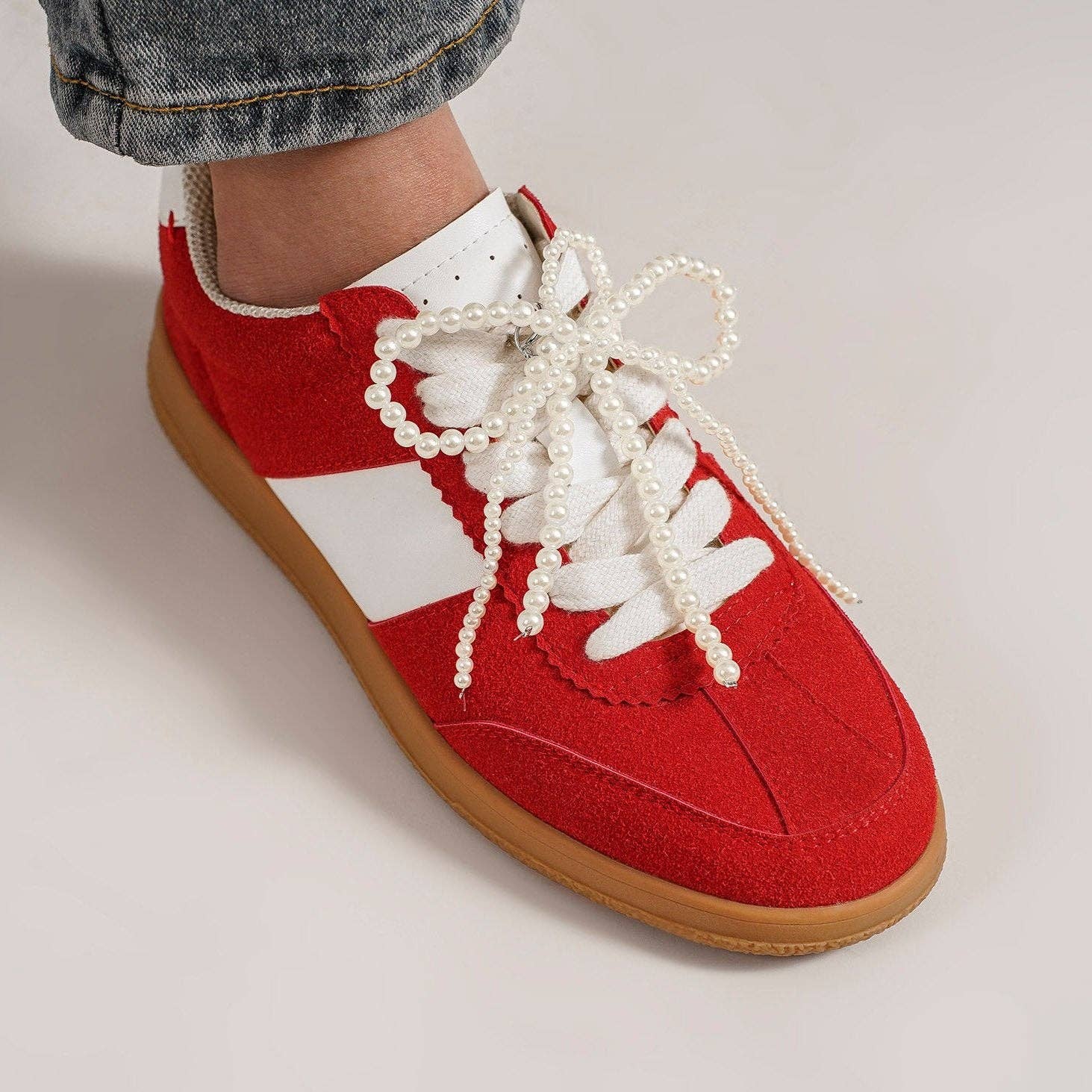 BEAST FASHION - Wholesale Shoe Accessories - Beaded Bow Accessory ACCS-PEARL-0011