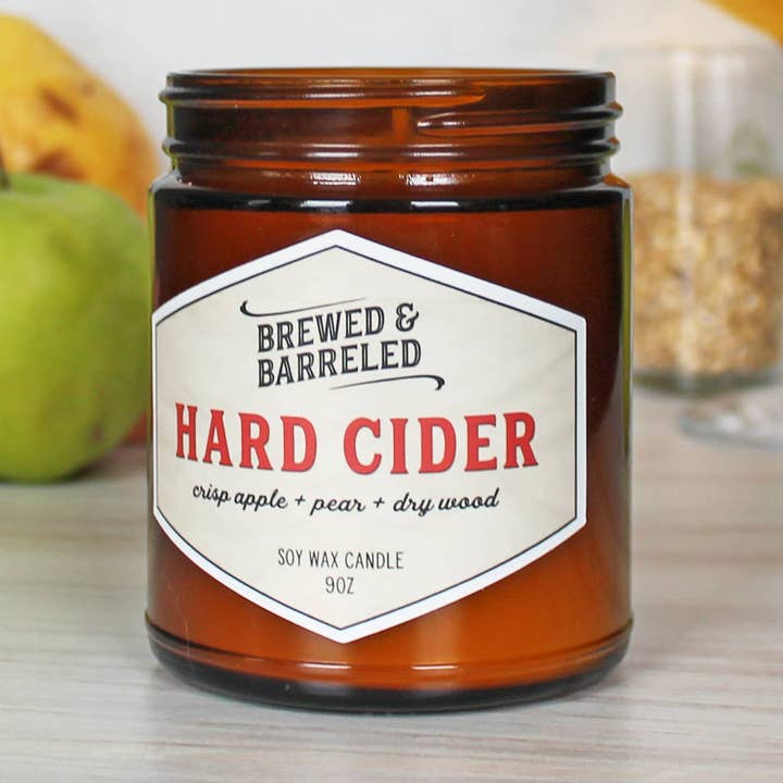 Novelly Yours - Wholesale Jar/Filled Candle - Hard Cider candle | Crisp Apple Scent for Craft Cider Lovers0