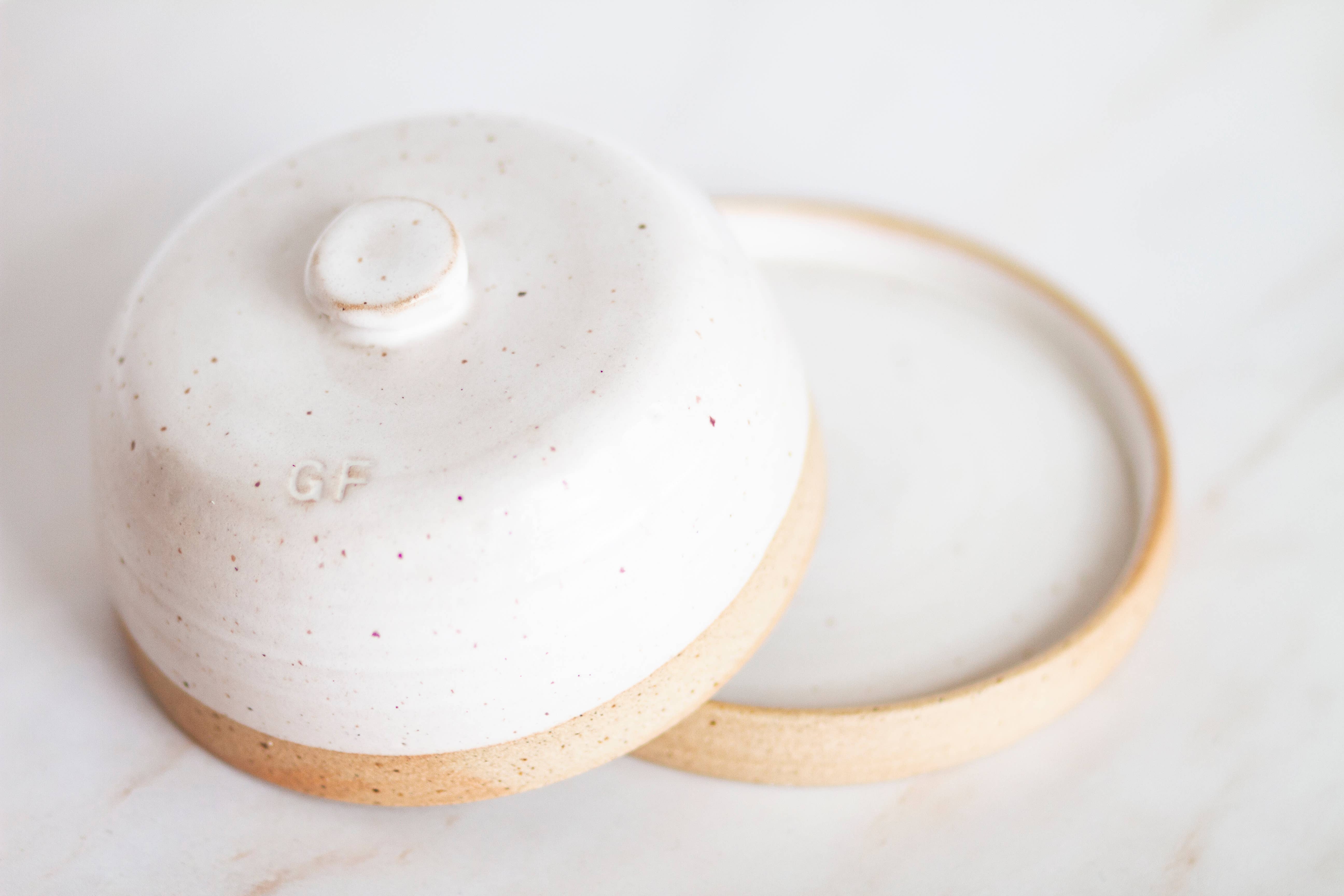 joye made clay – wholesale Butter dish – miss betty butter dish : gluten free1