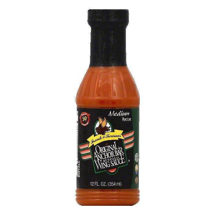 KeHE Distributors, LLC - Wholesale BBQ Sauce - Frank & Teressas Medium Recipe Buffalo Original Anchor Bar Wing Sauce, 12 OZ (Pack of 6)0