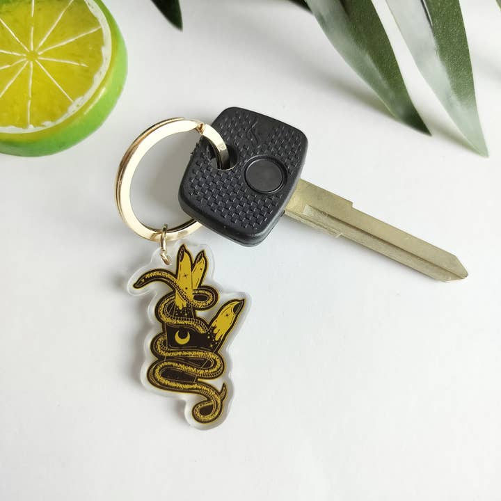 Real Sic - Wholesale Keychain - Unisex - Snake Hand Keychain - Witchy Occult Horror Acrylic Keychain1