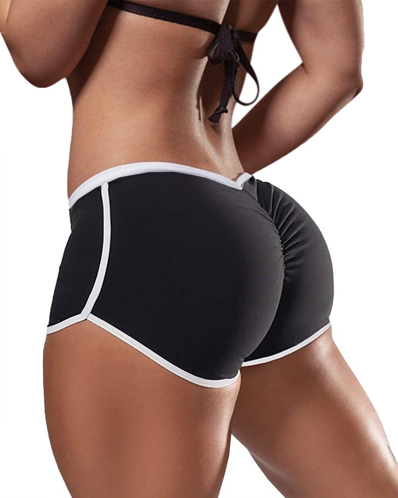 Tourtiwi - Wholesale Athletic Shorts - Women's - Contrast Low-Rise Track Shorts2